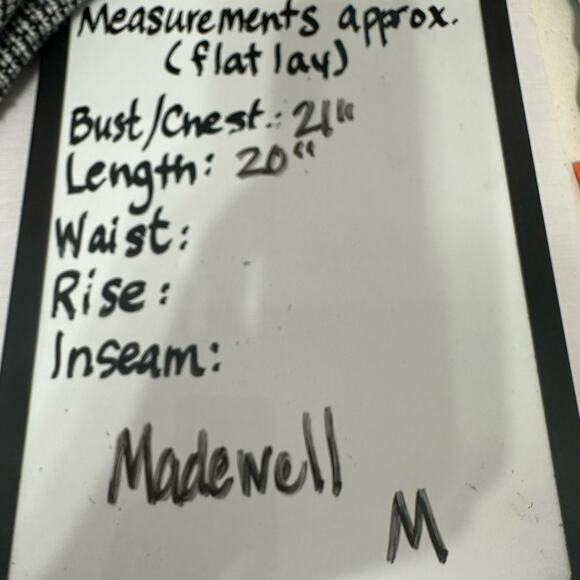 Madewell Cardigan Women Medium Black White Knit Tweed Open Front Cocoon Classic - Picture 13 of 13